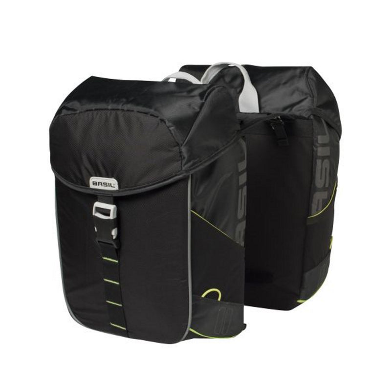 Basil Miles Double Bag 34L Black Lime