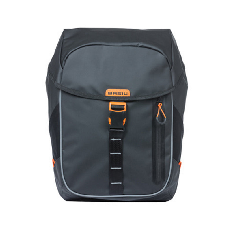 Basil Miles Tarpaulin Day Pack 17L Black Orange