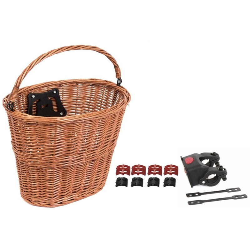 Bikecorp Wicker Front Basket QR Tan
