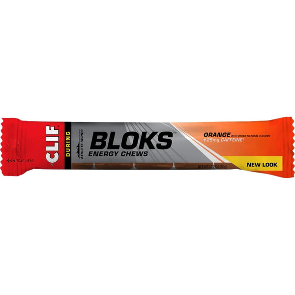 CLIF Bloks Caffeinated Energy Chews 60g Orange