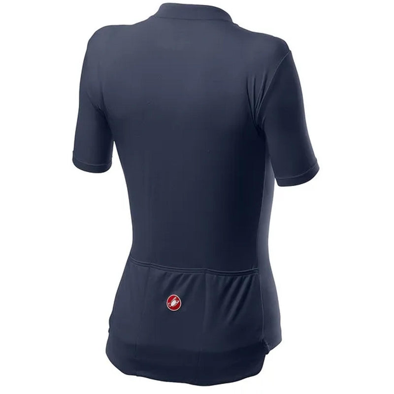 Castelli Anima 3 Womens Short Sleeve Road Jersey Dark Steel Blue/Pink