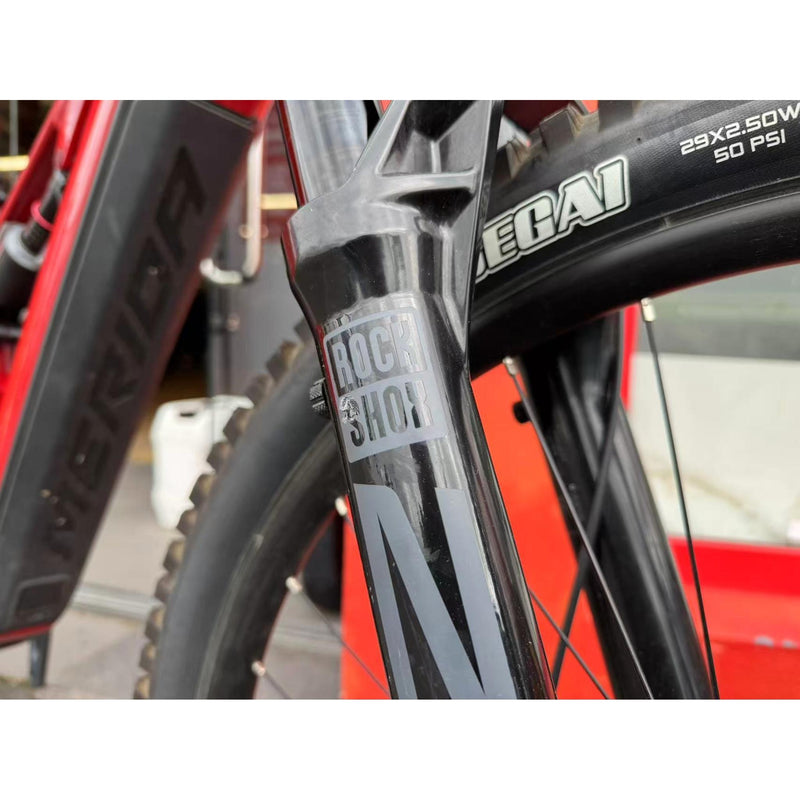 EX-DEMO Merida eOne-Eighty 700 Electric Enduro Bike 800Wh Battery Heritage Red/Brown (Large)