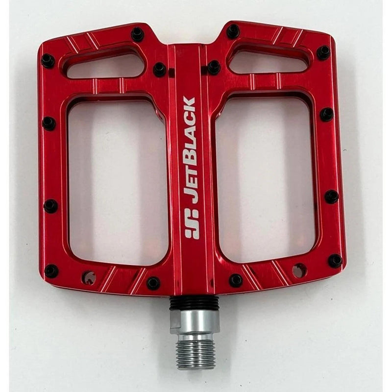 Jetblack Ultralite Low Profile Flat MTB Pedals Red