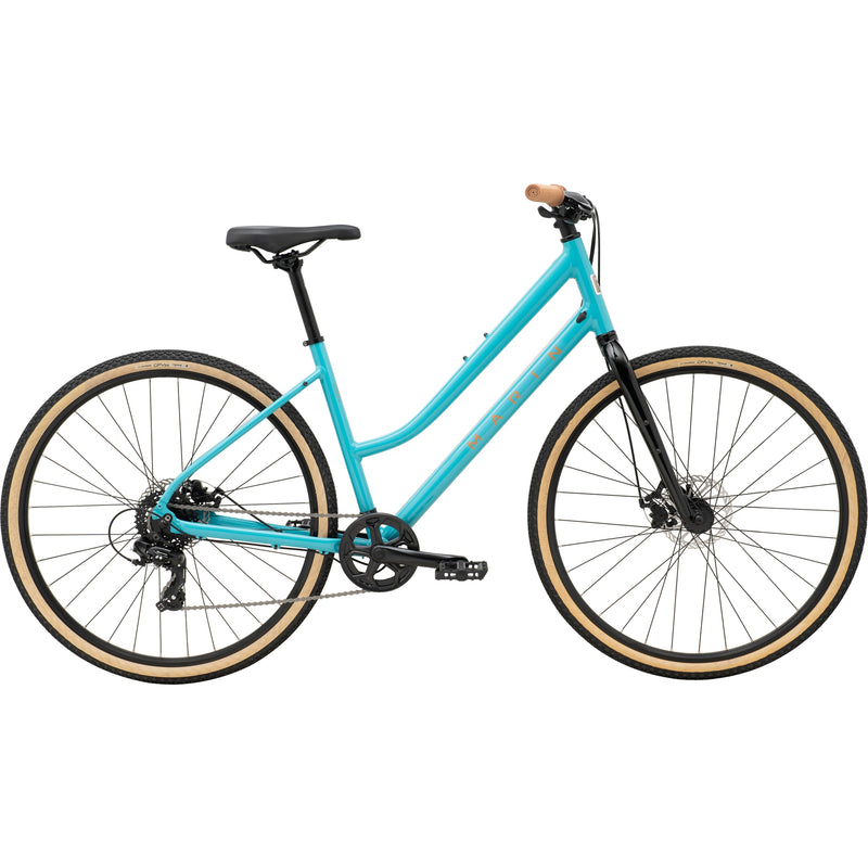 Marin Kentfield 1 ST Hybrid Bike Gloss Light Blue/Black/Brown