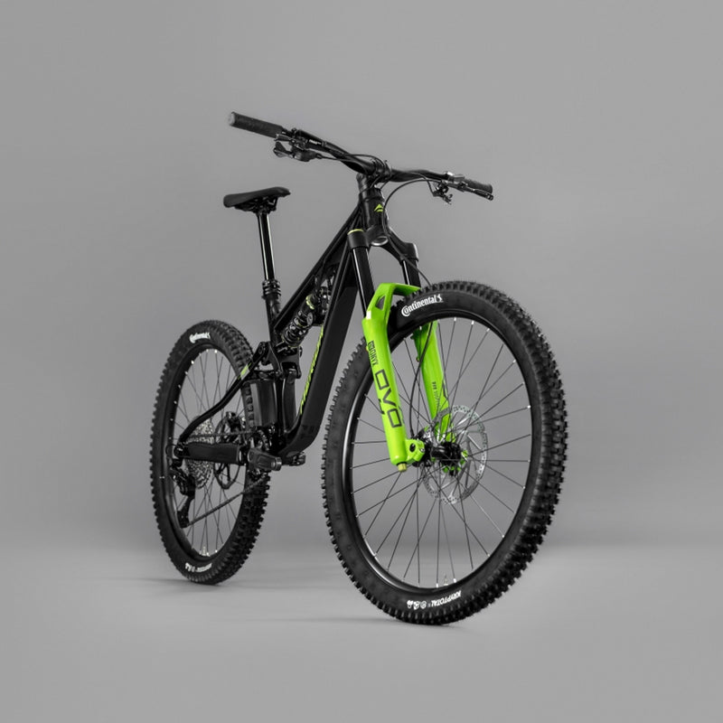 Merida One Sixty FR 600 Enduro Bike Metallic Black (Grey/Green)