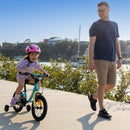 Pedal Bing 14" Kids Bike White/Blue