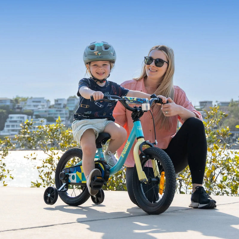 Pedal Bing 14" Kids Bike White/Blue