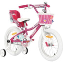 Pedal Hoot 16" Kids Bike Pink/White