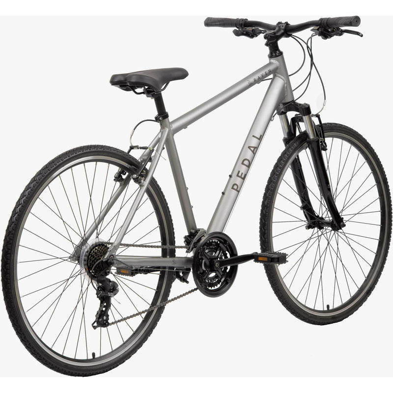 Pedal Raven 3 Hybrid Bike Satin Silver
