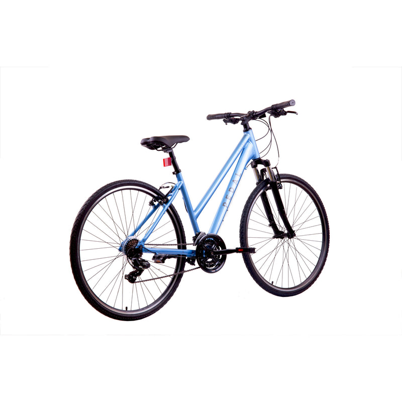 Pedal Raven 3 Hybrid Bike Trapeze Frame Blue