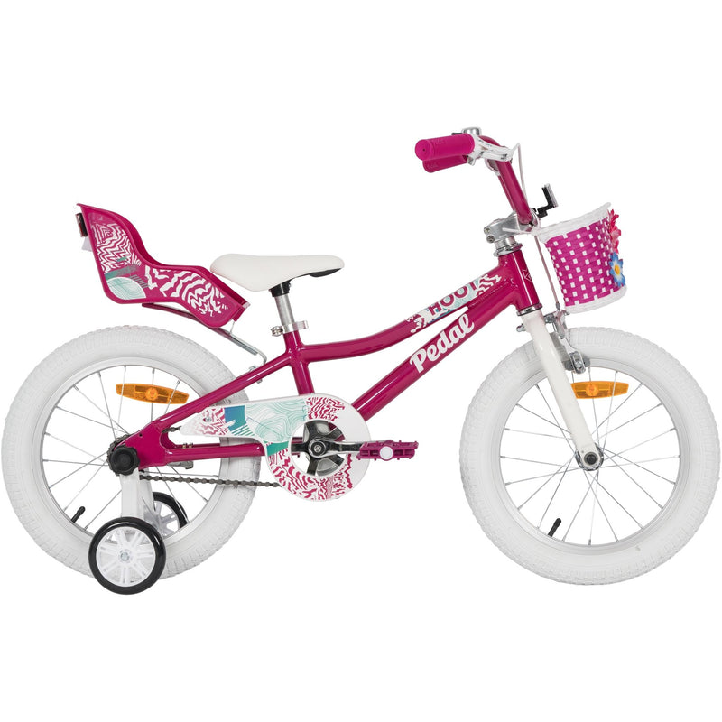 Pedal Hoot Alloy 16" Kids Bike Pink/White