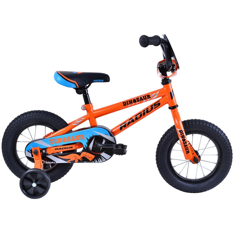 Radius Dinosaur 12" Kids Bike Orange/Blue