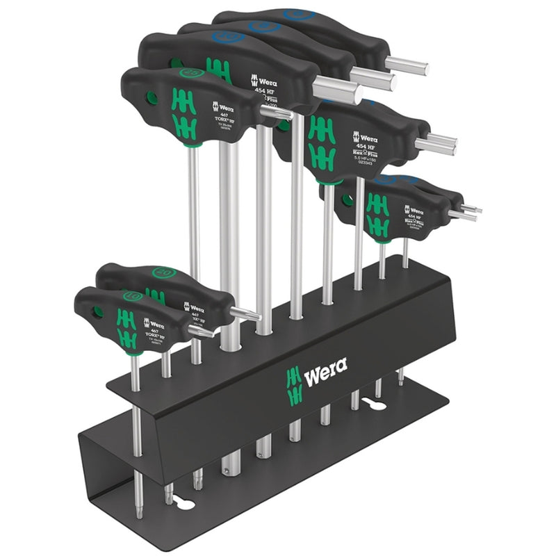 Wera Bicycle Set 6 Screwdriver Set T-Handle with Holding Function 10 Pieces