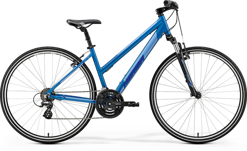 Merida Crossway 10V Ladies Hybrid Bike Blue/Silver (2019)