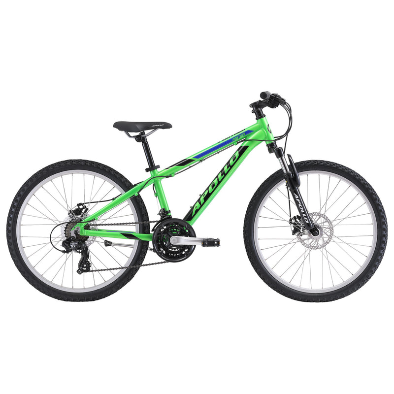 Apollo Panther 24" Kids Mountain Bike Green/Black