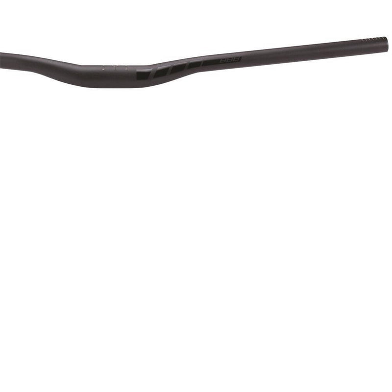BBB 'ASCENSION' MTB BAR 31.8 OS 760mm 15mm RISE 9deg BS 5deg US BLACK ALLOY