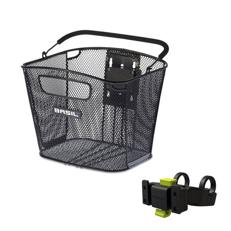 Basil Bold Basket with Handlebar Holder