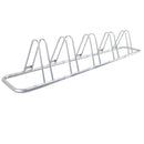 Bike Storage Stand 5 Bikes Silver