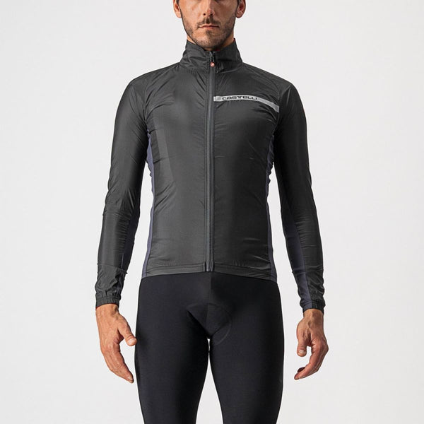 Castelli Jacket Squadra Stretch Light Black/Dark Gray