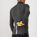 Castelli Jacket Squadra Stretch Yellow Fluo/Dark Gray
