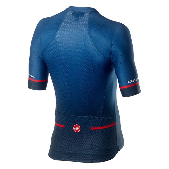 Castelli Jersey Aero Race 6.0 Savile Blue/Pro Red – 99bikes