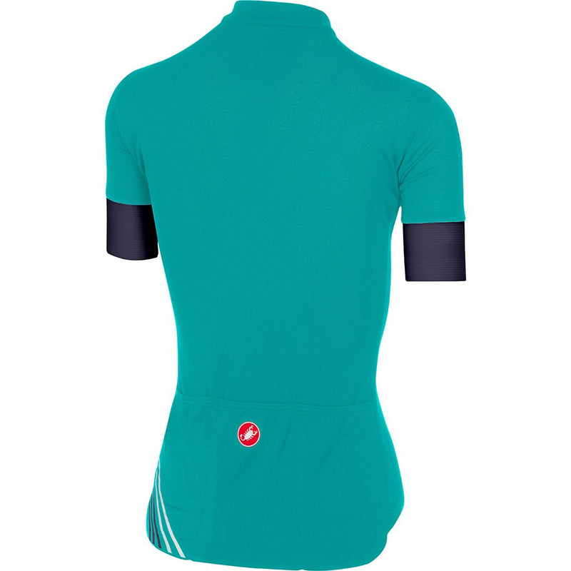 Castelli Jersey Anima 2 Women's Turquoise/Green/Dark/Sky Blue