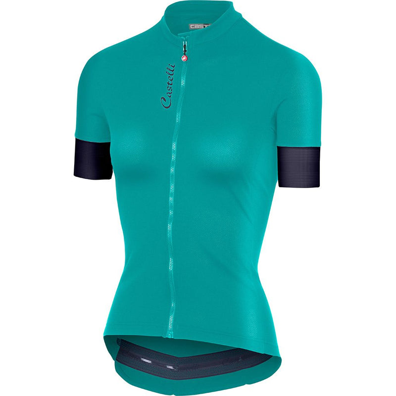 Castelli Jersey Anima 2 Women's Turquoise/Green/Dark/Sky Blue