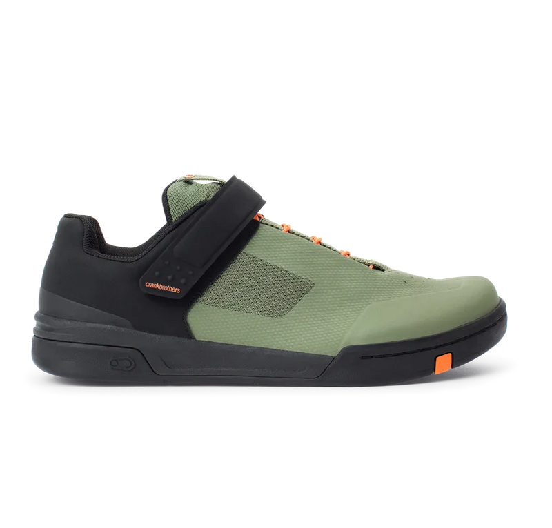Crankbrothers Shoes Stamp Speedlace Green / Orange - Black outsole