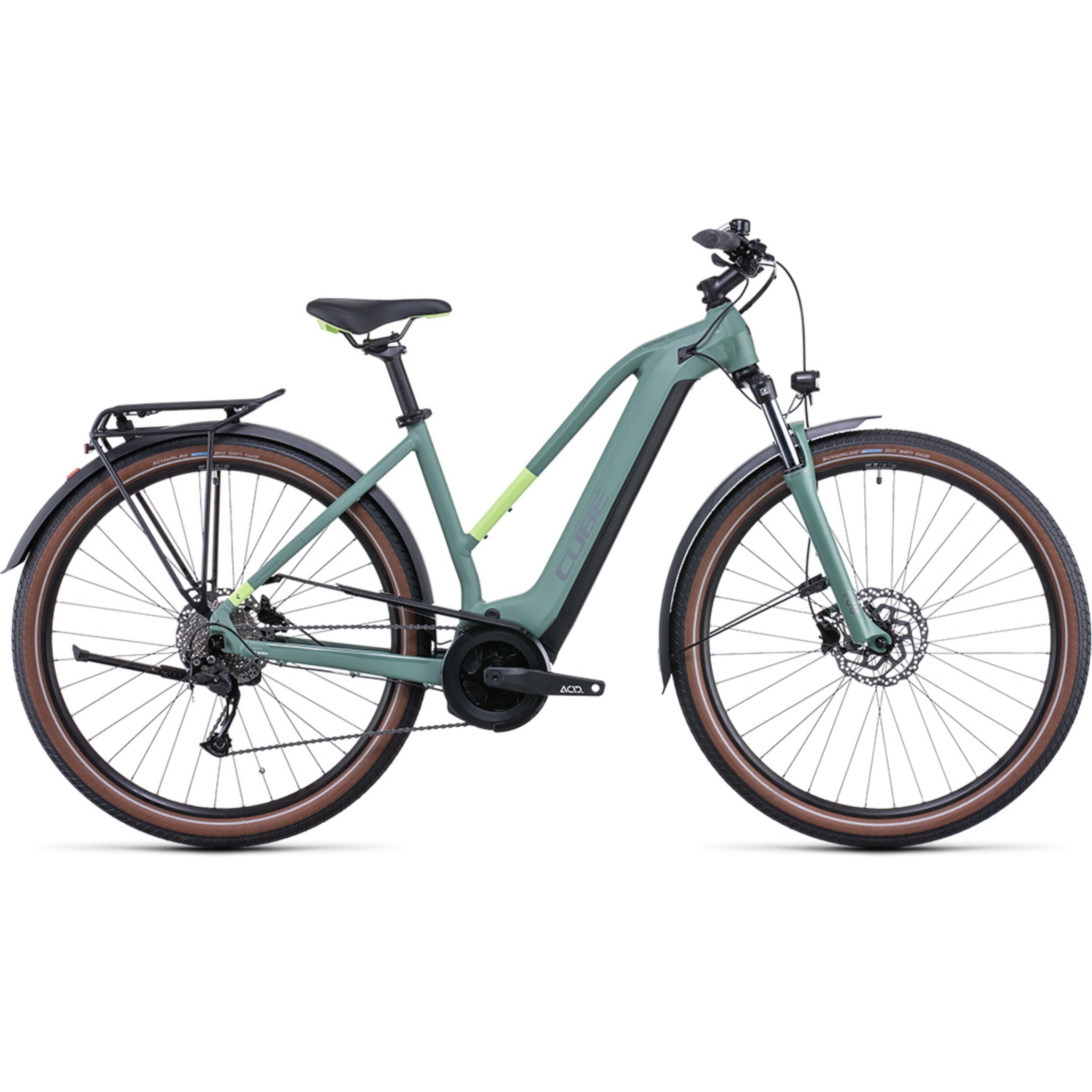 Cube Touring Hybrid One 500 Electric Bike Trapeze Green 'n' Sharp Gree –  99bikes.co.nz