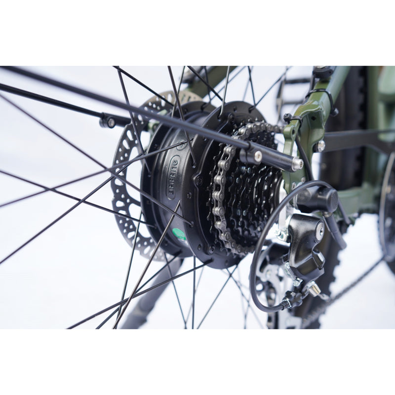 Hiko Scout Electric Bike 672Wh Battery Olive