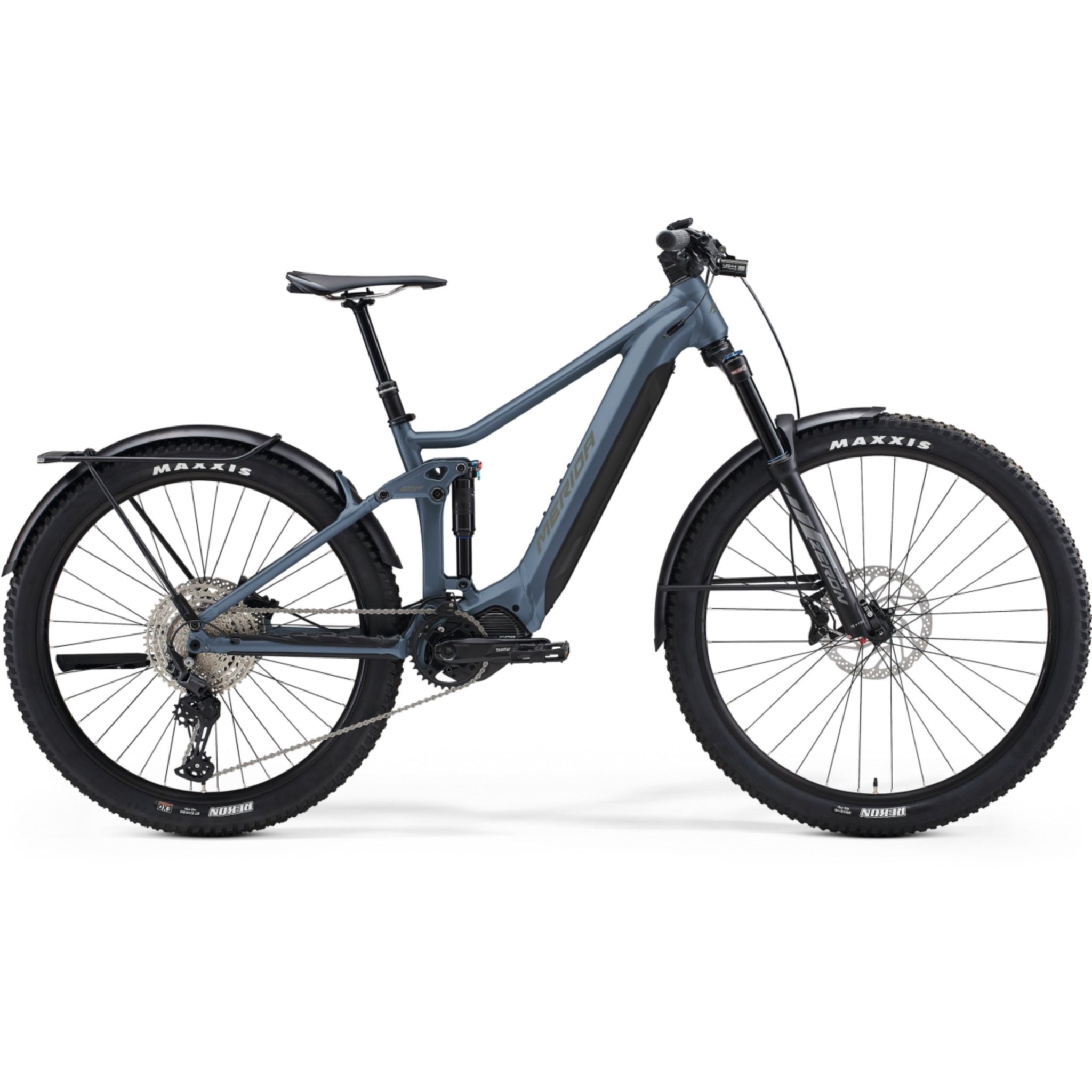 Merida eOne Forty EQ Electric Mountain Bike 630Wh Battery (SM/504Wh) Silk Steel Blue/Grey SM