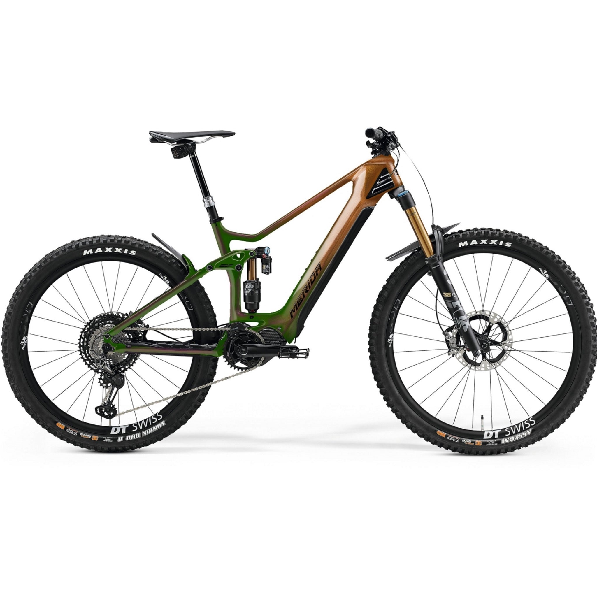 merida e mtb fully Merida eOne Sixty 10K Electric Enduro Bike 630Wh battery Metallic Brow – 99bikes.co.nz
