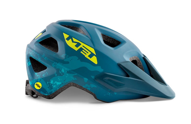 Met Eldar MIPS Youth MTB Helmet Petrol Blue Camo