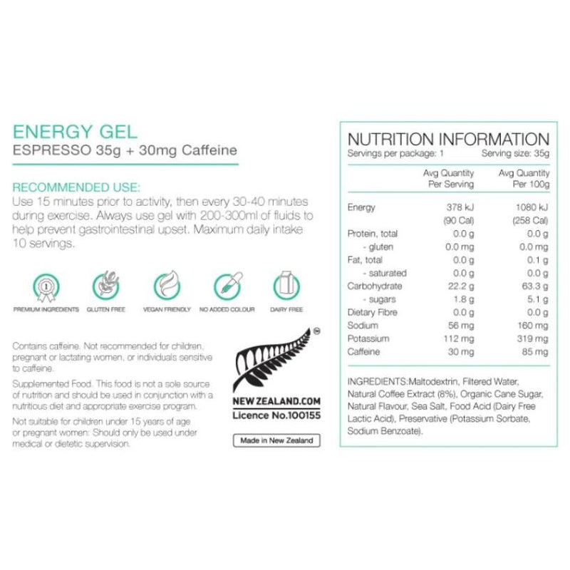 PURE Energy Gel 35g Espresso