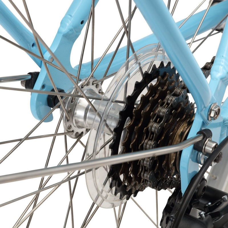 Pedal Uptown DLX 7-Speed Cruiser Bike Light Blue