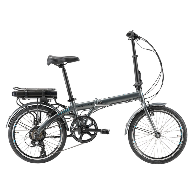 Pedal Dynamo Folding Electric Bike Charcoal