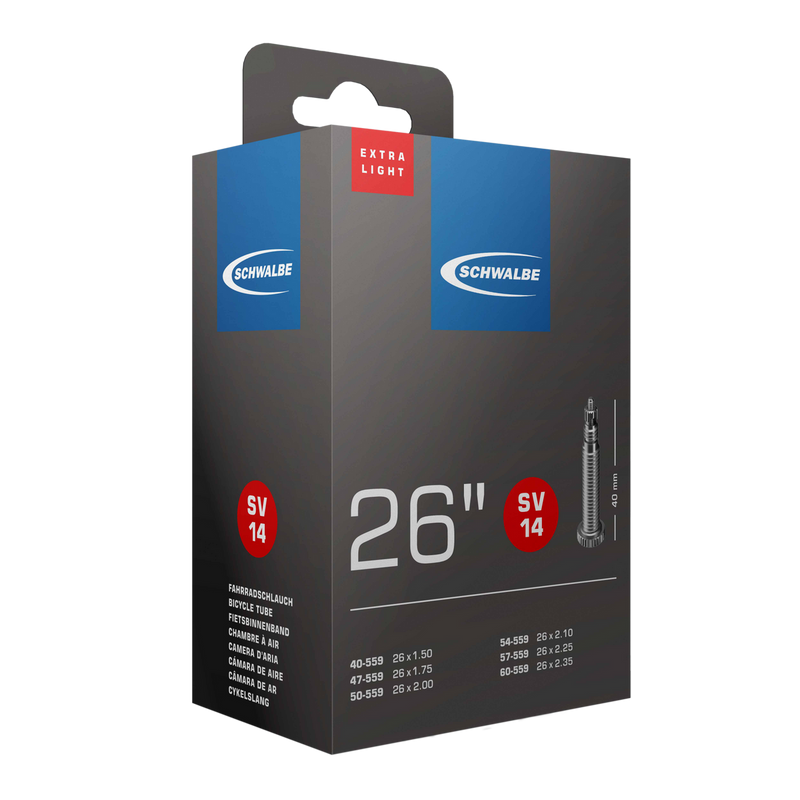 Schwalbe Tube SV20 700 x 18-25 Presta 60mm Extralight 65g