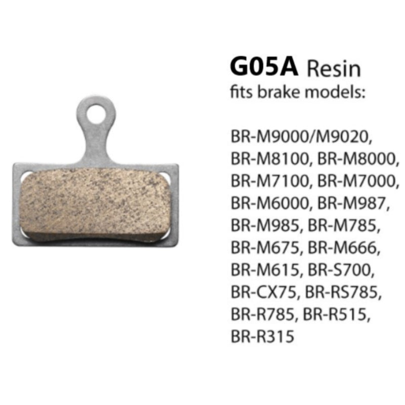 Shimano G05A-RX Resin Pad & Spring Non-Finned New Compound