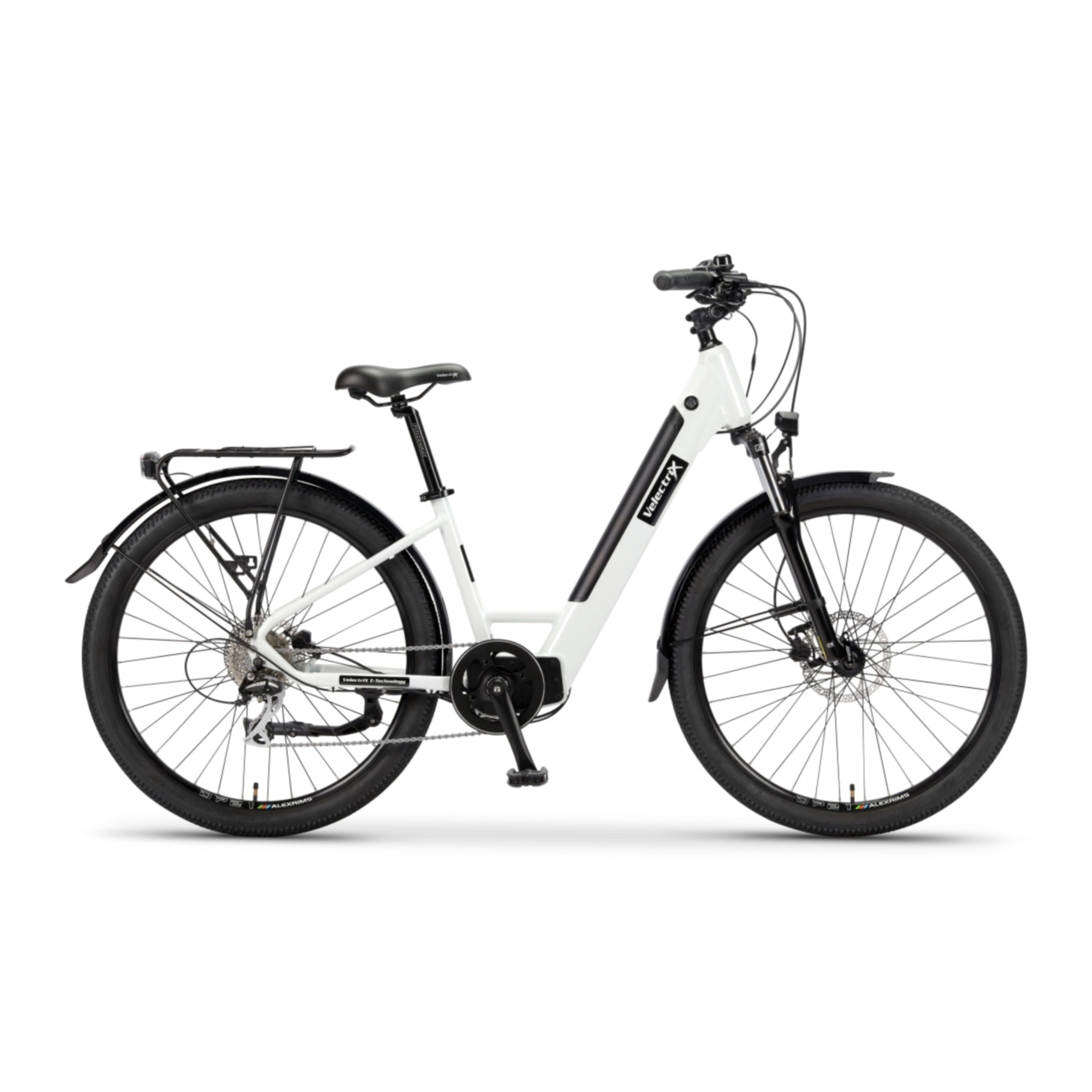 urban x electric bike Velectrix Urban X Step-Through Electric Bike 490Wh Battery White – 99bikes.co.nz