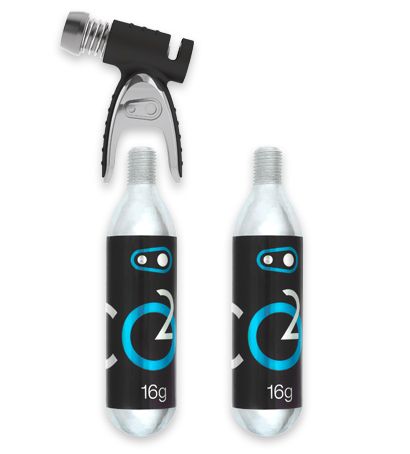 Crankbrothers Pump Sterling CO2 Inflator includes 2x 16g Threaded Cartridges