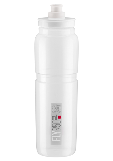 Elite Bottle Fly Ultralight 950ml Clear/Logo Grey