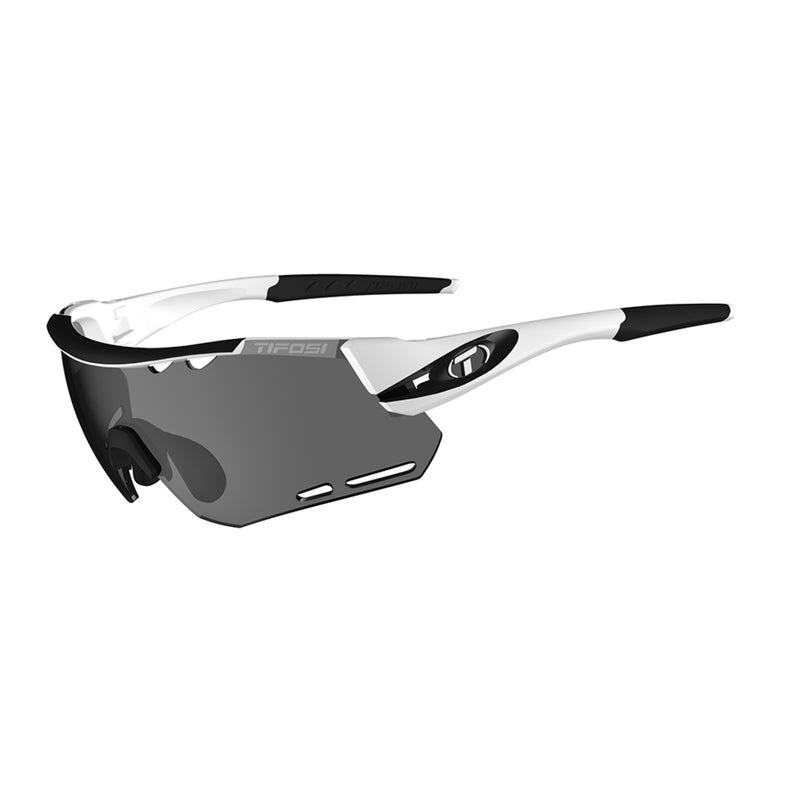 Tifosi Alliant Sport Sunglasses White/Black/Smoke /AC Red/Clear Lens