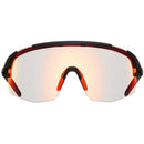 Tifosi Sledge Lite Cycling Glasses Matte Black/Clarion Red Fototec Lens