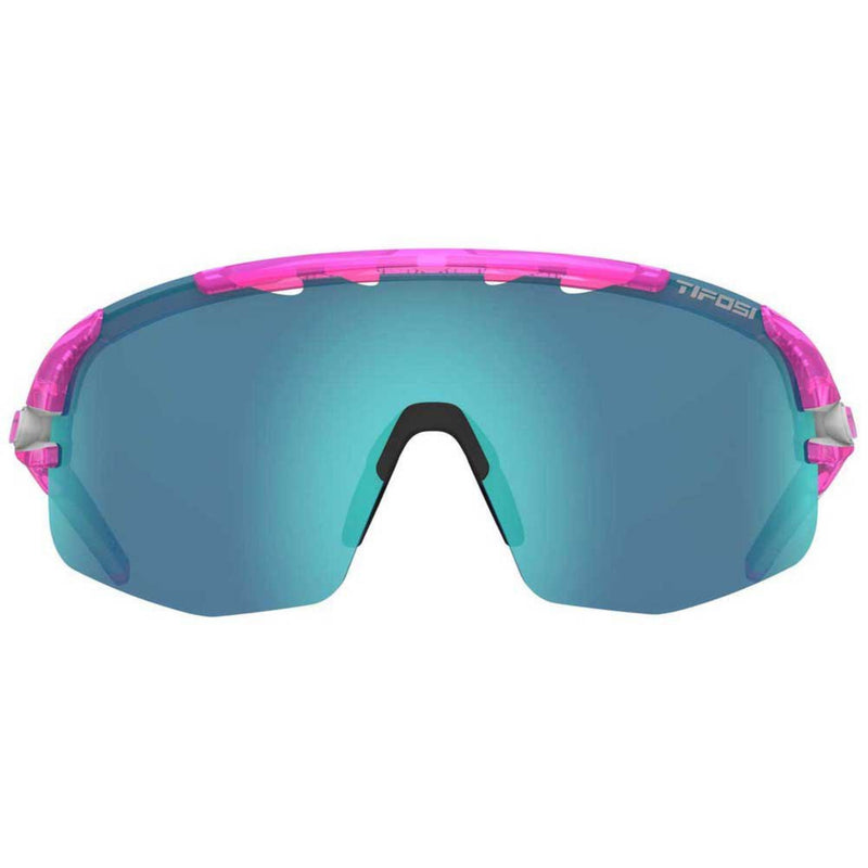 Tifosi Sledge Lite Cycling Glasses Crystal Pink/Clarion Blue/AC Red/Clear Lens