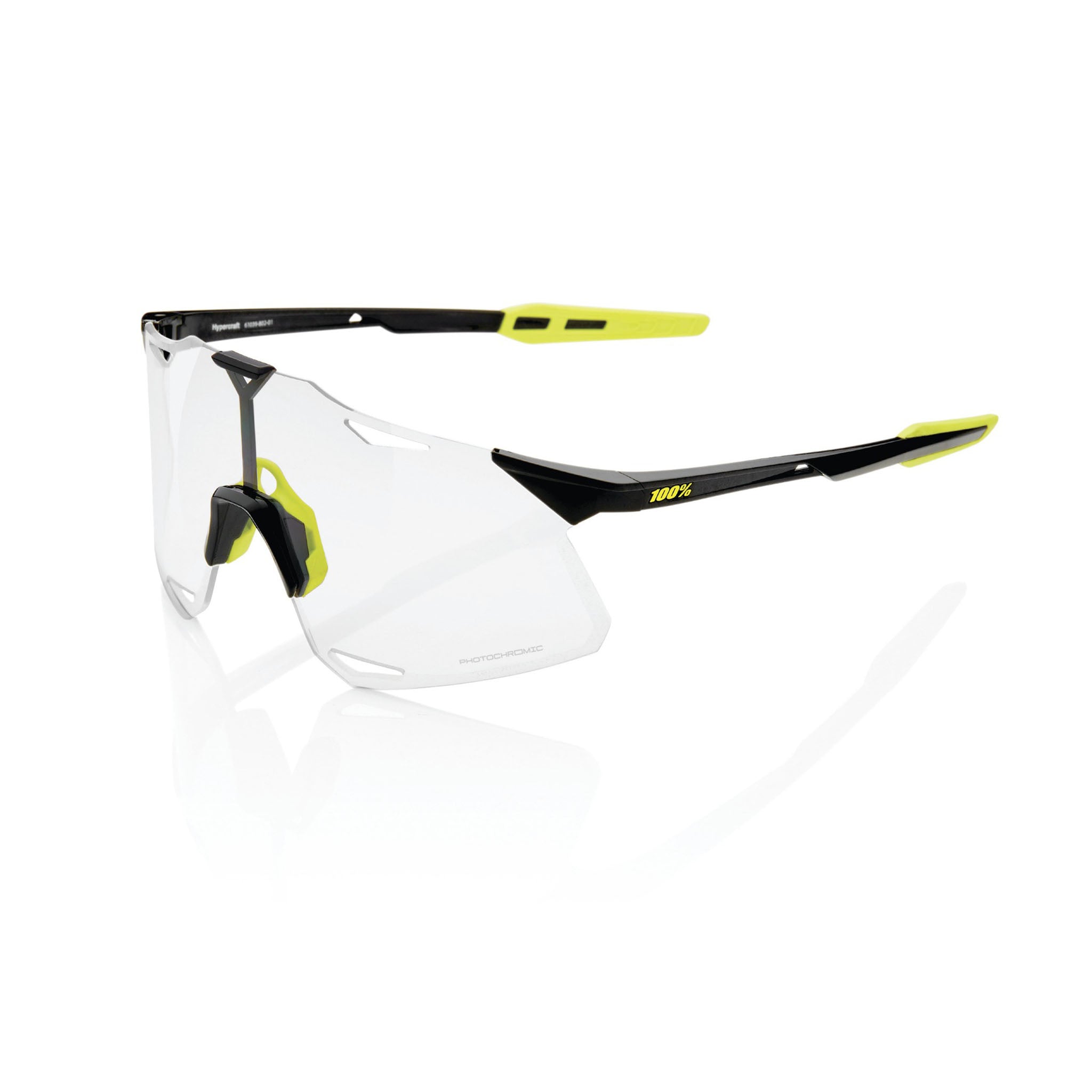 100% Hypercraft Sunglasses Gloss Black - Photochromic Lens