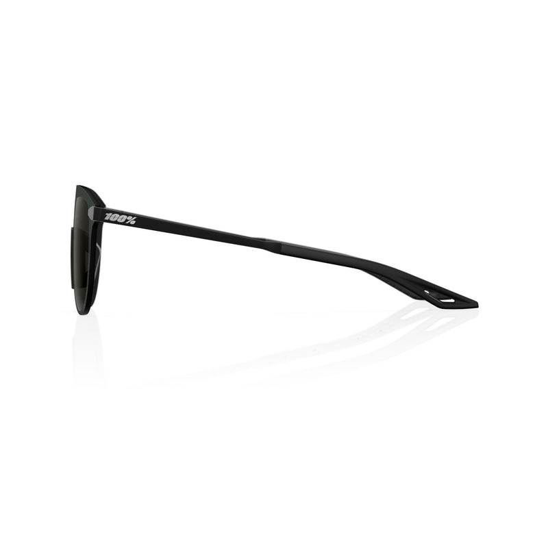 100% LEGERE COIL Soft Tact Sunglasses Black with Smoke Lens