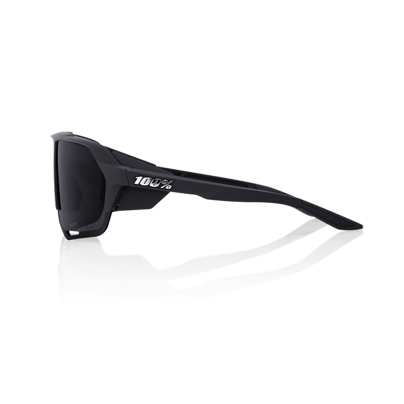 100% Norvik Sunglasses Matte Black with Grey Peakpolar Lens
