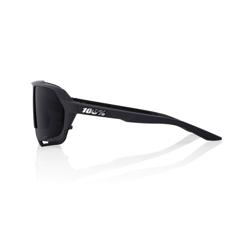 100% Norvik Sunglasses Matte Black with Grey Peakpolar Lens