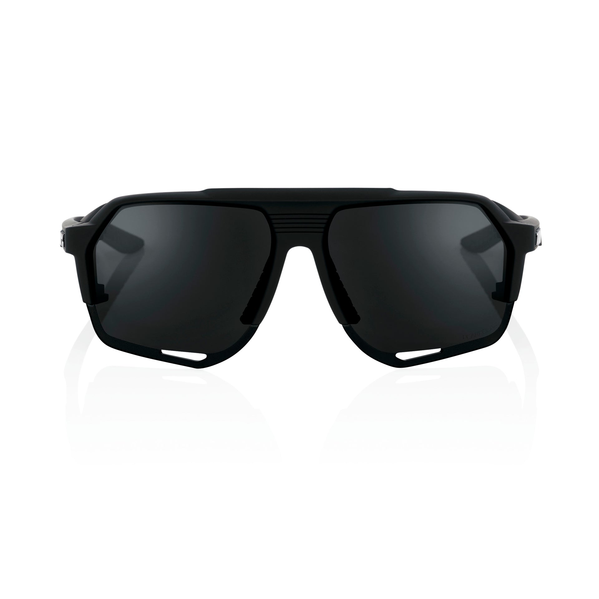 100% Norvik Sunglasses Matte Black with Grey Peakpolar Lens