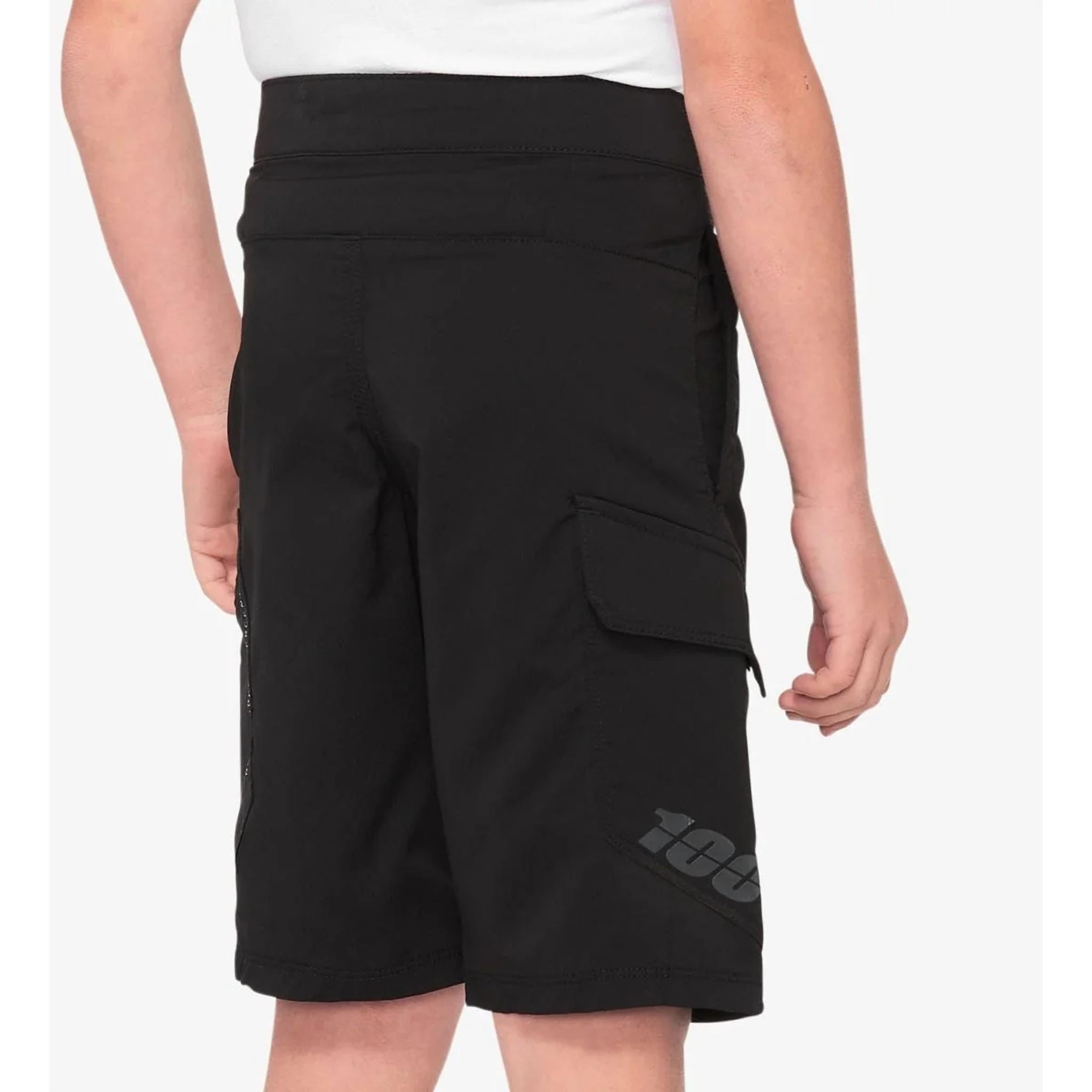 100% RIDECAMP Youth Shorts Black